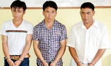 3 đối tượng bị bắt giữ tại cơ quan điều tra