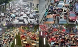 Đường phố Hà Nội tắc không lối thoát cả ngày lẫn đêm khi Tết cận kề 
