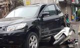 Xe Santafe gây tai nạn liên hoàn trên phố Phương Mai, quận Đống Đa