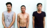 3 trong 4 tên côn đồ bị bắt. Ảnh: Nguyệt Triều