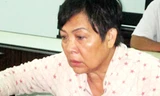 Bị cáo Nguyễn Thị Lân trước vành móng ngựa