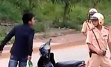 Tạm giữ hình sự "ma men" đánh, dọa giết CSGT