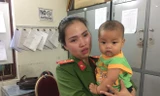 Thiếu úy Khuất Khánh Ly người nhận chăm sóc bé