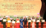 Lãnh đạo thành phố trao tặng Danh hiệu "Người tốt, việc tốt", dịp kỷ niệm 69 năm Ngày Giải phóng Thủ đô.