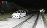 Hiện trường một vụ cướp taxi xảy ra tại Lào Cai hồi tháng 8/2018. (Ảnh: VOV)