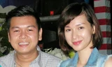 Vợ chồng MC Quỳnh Chi. Ảnh: Việt Tường