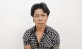 Đối tượng Hùng tại cơ quan công an