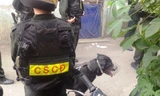 Lực lượng cảnh sát cơ động tham gia phá án