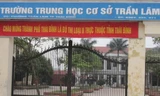 Trường THCS Trần Lãm, nơi xảy ra sự việc đau lòng