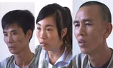 Ba đối tượng Hải, Hiên và Tùng (từ trái qua)