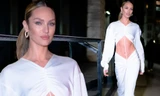Candice Swanepoel diện mốt không nội y, khoe cơ bụng săn chắc với bộ váy tuyệt đẹp