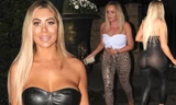 Chloe Ferry mặc bộ đồ ôm sát khoe vòng 1 và vòng 3 ngoại cỡ