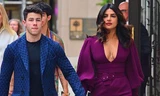 Hoa hậu Priyanka Chopra gợi cảm, tay trong tay bên chồng kém 10 tuổi