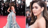 ‘Mỹ nhân đẹp nhất Thái Lan’ mặc váy xuyên thấu, khoe nội y ở Cannes