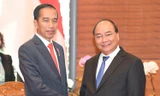 Thủ tướng Nguyễn Xuân Phúc đã hội kiến với Tổng thống Indonesia Joko Widodo. Ảnh: VGP