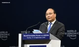 Thủ tướng Nguyễn Xuân Phúc phát biểu khai mạc WEF ASEAN 2018. Ảnh: VGP