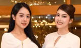 Hoa hậu Thanh Thủy, Á hậu Ngọc Thảo chúc mừng chức vô địch của golfer Tăng Thành Trung 