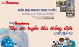 Đang đấu giá trực tuyến 12 bức tranh ‘Cùng Tiền Phong tiếp sức tuyến đầu chống dịch’