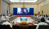 Toàn cảnh hội nghị trực tuyến tại Bình Dương