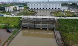 Cận cảnh công trình thoát nước lớn nhất Hà Nội hoạt động trong những ngày lũ lên