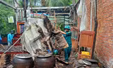 Giông lốc kéo sập nhà, chìm tàu ở Kiên Giang