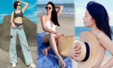 Sao Việt đi biển: Hoàng Yến Chibi bán nude táo bạo, Bảo Anh diện mốt ‘tụt quần’