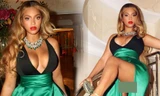 Beyonce ‘bốc lửa’ với váy xẻ ngực sâu hút, tạo dáng ‘khó đỡ’