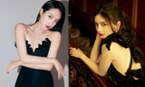 Angelababy đọ sắc Tống Thiến với đầm đen: Người lưng trần nuột nà, kẻ e ấp vòng 1