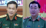 Thượng tướng Vũ Hải Sản và Trung tướng Trần Quốc Tỏ (phải).