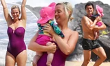 Lộ hình thể đẫy đà khi mặc đồ bơi, mẹ bỉm sữa Katy Perry ghi điểm với mặt mộc xuất sắc