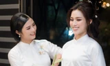 Hoa hậu Đỗ Thị Hà đẹp như thiên thần trong lần đầu tiên làm điều này cho đàn chị Ngọc Hân