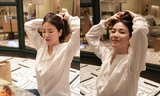 "Chị đẹp" Song Hye Kyo khoe loạt ảnh không son phấn, biểu cảm khiến netizen đổ gục