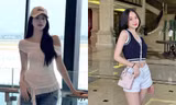 Hoa hậu Thanh Thủy diện đồ giá bình dân nhưng trông xịn không thua đồ hiệu