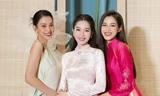 Bức ảnh đặc biệt nhất đám cưới Hoa hậu Ngọc Hân: Ba thế hệ Hoa hậu Việt Nam hội tụ