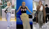 Không phải váy ngắn, bí kíp giúp chân dài miên man của Rosé BLACKPINK là quần ống rộng