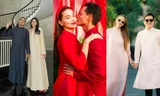 Các cặp đôi showbiz diện áo dài: Vợ chồng Hà Tăng tuy giản đơn mà vẫn đồng điệu