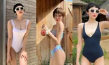 Không có dáng chuẩn như Hoa hậu nhưng Hiền Hồ vẫn đam mê diện bikini 'hở bạo'
