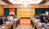 UBND tỉnh Bắc Giang vừa làm việc với Tổ công tác đề án 06 của Chính phủ về triển khai thí điểm bệnh án điện tử trên địa bàn tỉnh.