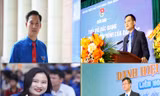 Anh Nguyễn Bảo Đại, Bùi Văn Hoàng, Giáp Xuân Cảnh và chị Nguyễn Thị Huyền Trang được bổ nhiệm làm Bí thư Đảng ủy xã. Ảnh: Nguyễn Thắng