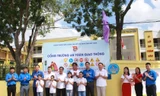 Mô hình "Cổng trường an toàn giao thông" do Tỉnh Đoàn Bắc Ninh triển khai.