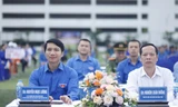 Bí thư Thường trực Trung ương Đoàn Nguyễn Ngọc Lương dự chương trình. Ảnh: Nguyễn Thắng