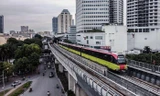 Metro Nhổn - ga Hà Nội vận hành đủ 8 đoàn tàu trong ngày chạy thử đầu tiên