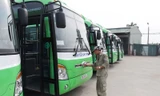 Tấn thấy dàn xe buýt CNG đầu tiên tại Hà Nội sắp lăn bánh 