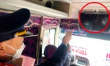 Cận cảnh Hà Nội kiểm tra, nhắc nhở xe khách lắp camera chưa 'chuẩn chỉnh'