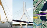 Công bố thiết kế 3 'siêu' cầu vượt sông Hồng vừa được Hà Nội thông qua