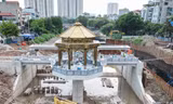 Đài quan sát 'lạ mắt' trên đập dâng sông Tô Lịch sẽ phục vụ tham quan