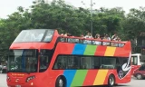 Dịp nghỉ lễ 30/4, xe buýt 2 tầng phục vụ miễn phí tham quan Hà Nội 