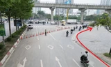 Hà Nội đóng chiều đường Trần Vỹ tại nút giao Hồ Tùng Mậu 