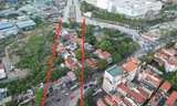 Nút giao 'dị dạng' vì mặt bằng chưa giải phóng xong 