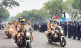  Lễ ra quân Năm An toàn giao thông (ATGT) và đảm bảo giao thông Tết sáng 5/1.